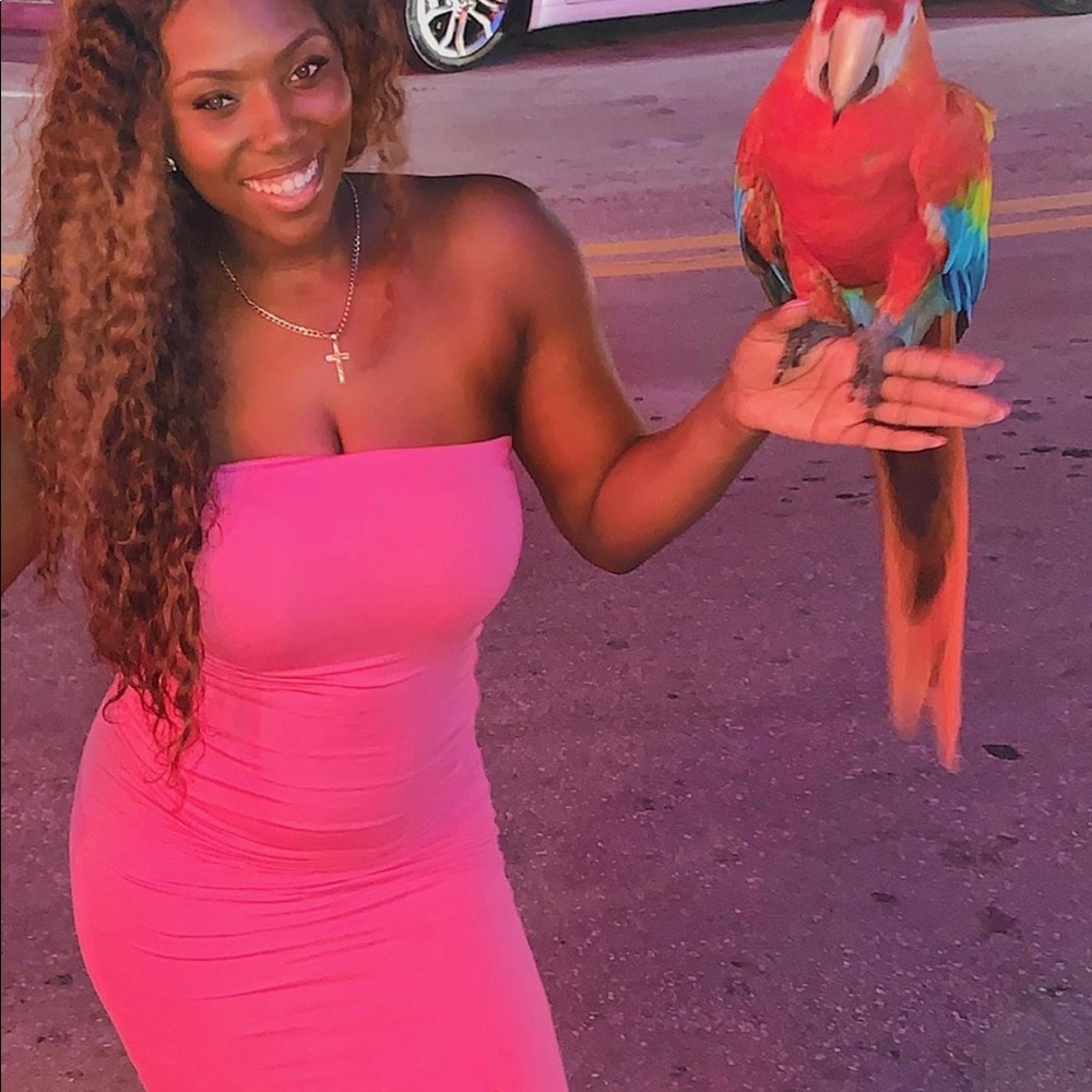 Pink Tube Dress still in good condition 💕